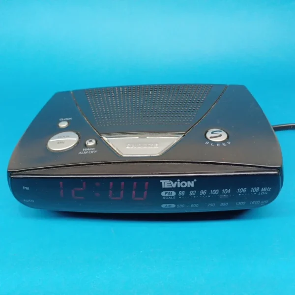 رادیو ساعت تیویون TEVION RADIO CLOCK AM FM AV-CT802.