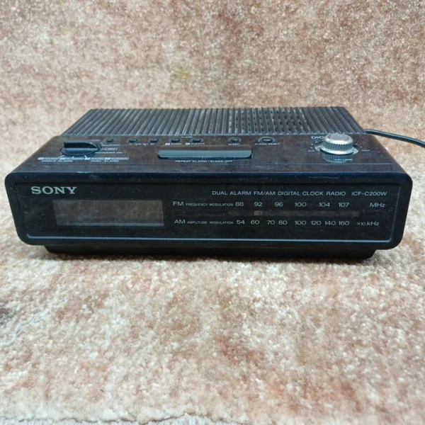 رادیو ساعت سونی SONY RADIO CLOCK ICF-C200w..