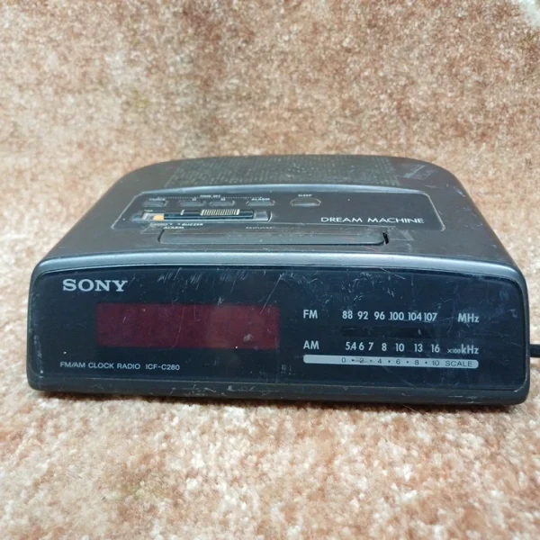 رادیو ساعت سونی SONY RADIO CLOCK ICF-C280..