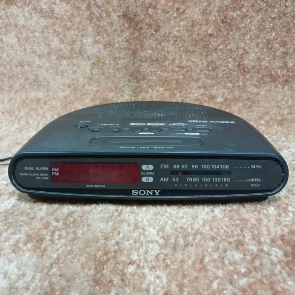 رادیو ساعت سونی SONY RADIO CLOCK ICF-C390..