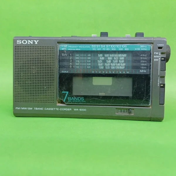 رادیو ظبط سونی پرتابل SONY PORTABLE RADIO CASSETTE RECORDER WA-6000.